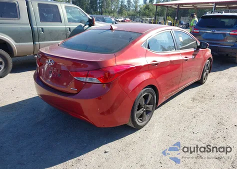 2011 Hyundai Elantra Limited (Ulsan Plant) from USA, damaged, VIN KMHDH4AE7BU155275